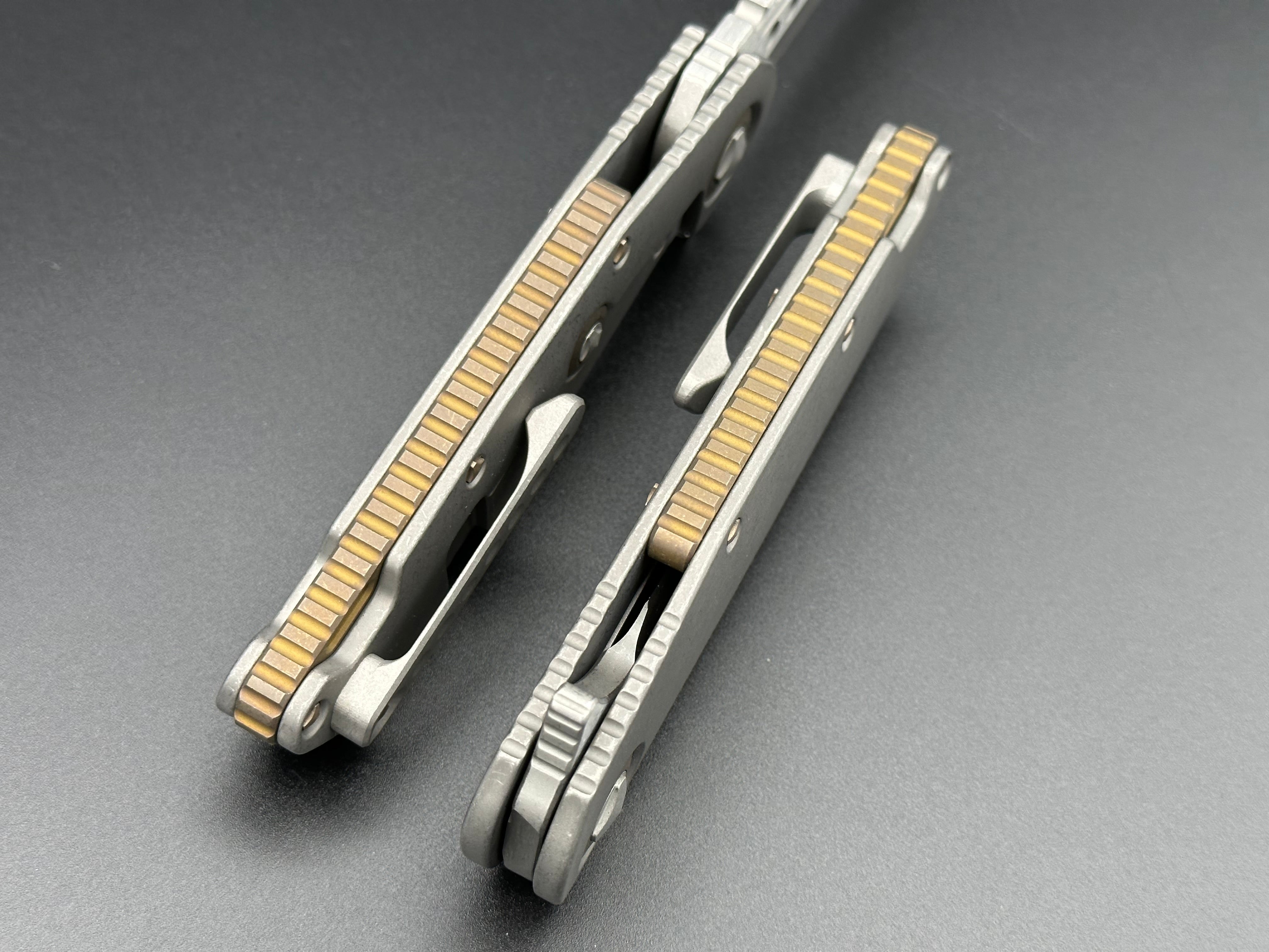 Warhound Two-Tone Apocalyptic Finish Apocalyptic Titanium W/ Bronze Titanium Accents & Bronzed Hardware - Tristar Edge
