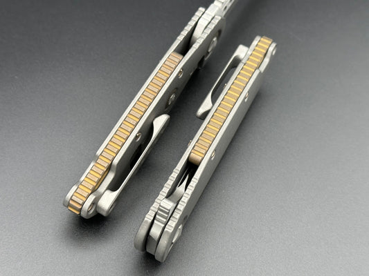 Warhound Two-Tone Apocalyptic Finish Apocalyptic Titanium W/ Bronze Titanium Accents & Bronzed Hardware - Tristar Edge