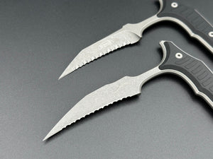 Double Bee S/E Wharncliffe Signature Series Apocalyptic Full Serrated 218D-12 APGTBKS - Tristar Edge