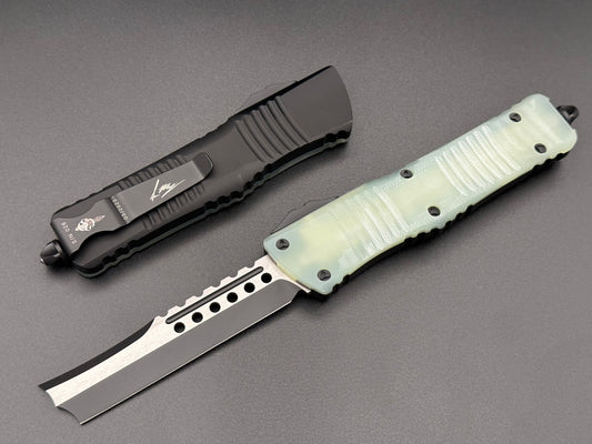 Combat Troodon Hellhound Razor Jade Green G-10 Composite Top 219R-1 GTJGS - Tristar Edge