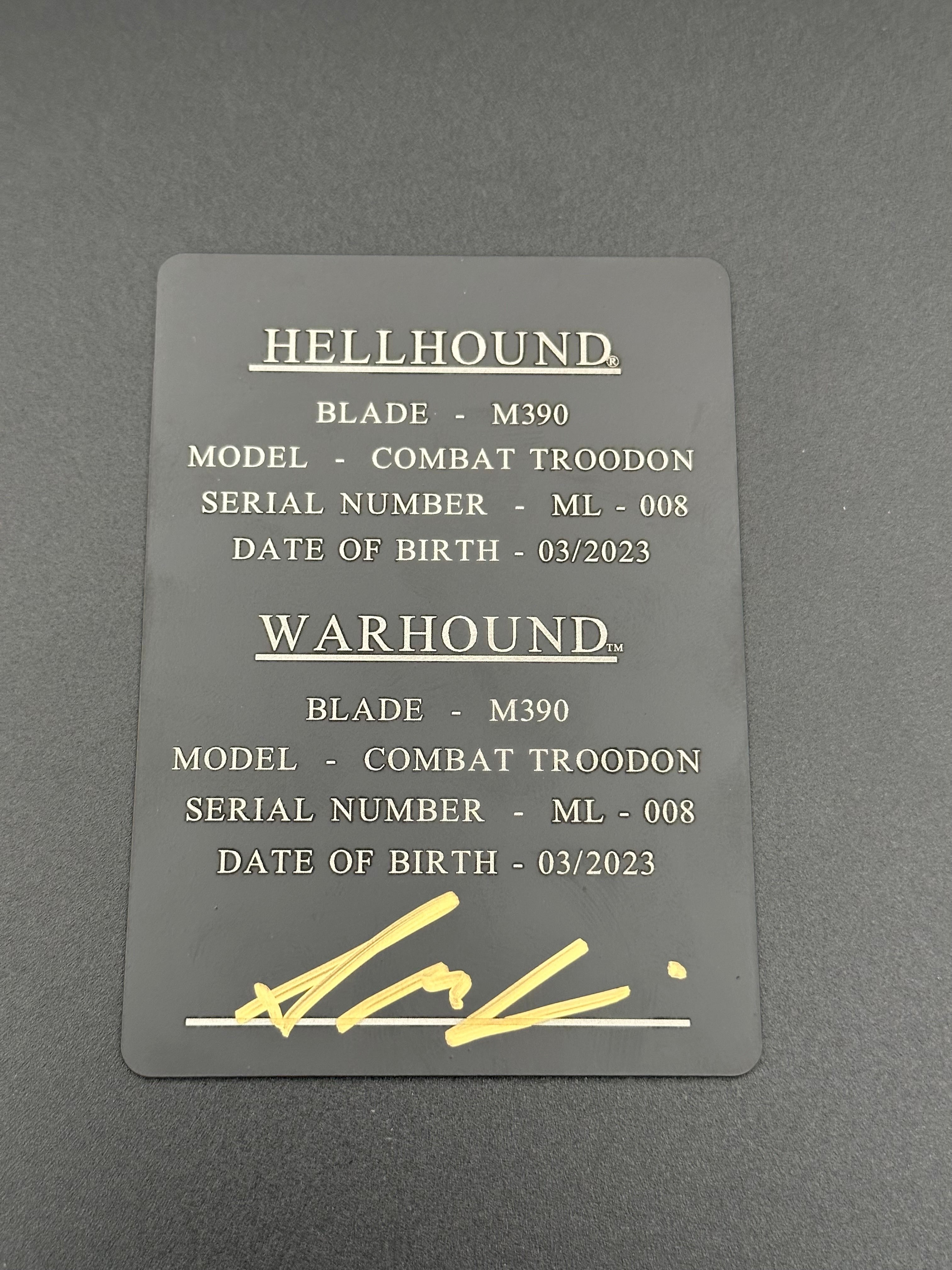 Combat Troodon Molan Labe Hellhound & Warhound Set 219-13SETMLS - Tristar Edge