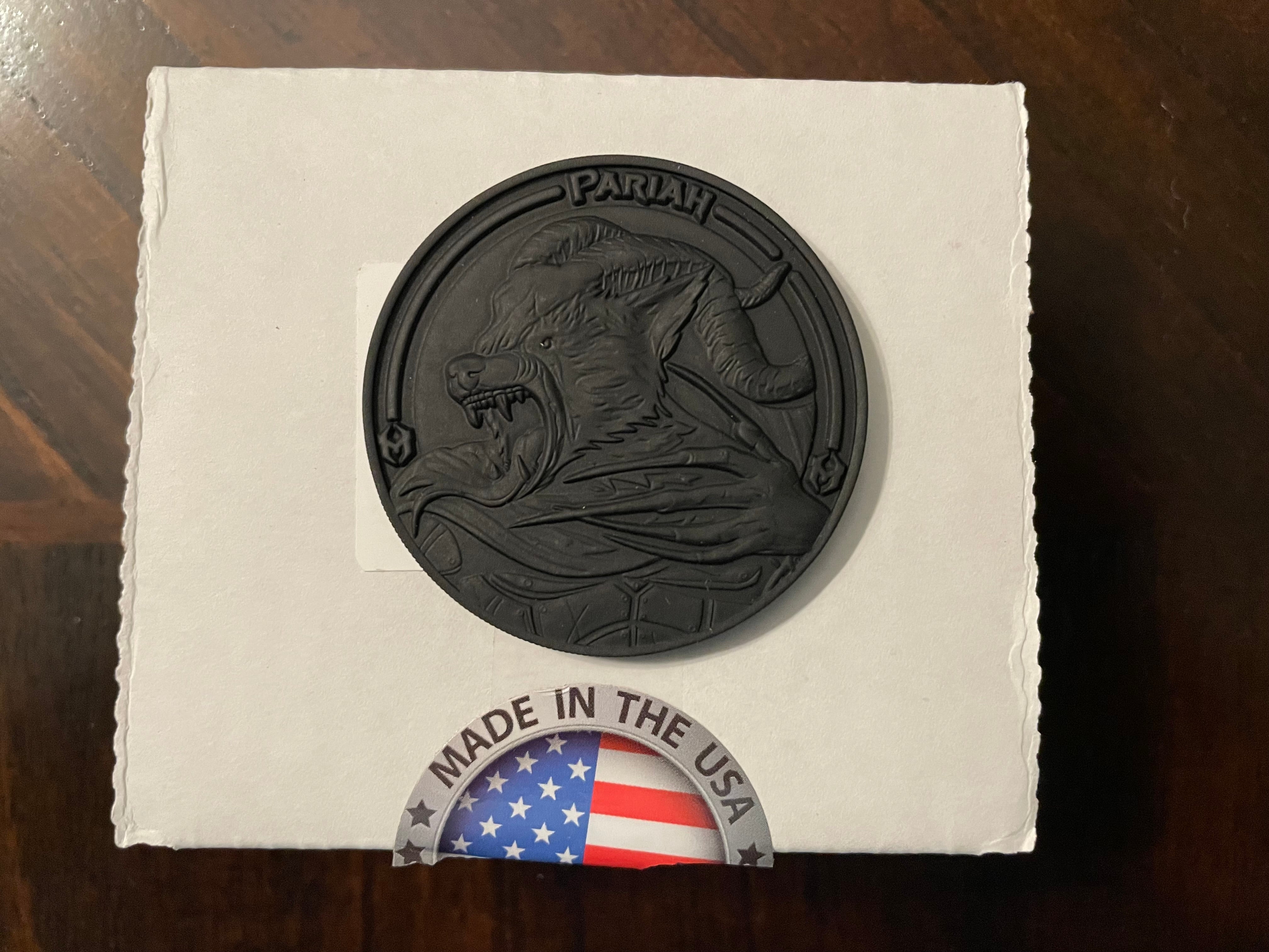 Heretic Knives Pariah Challenge Coins H997 - Tristar Edge