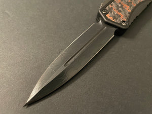 Colossus Black ANO Handle W/Fat Carbon Snakeskin HG Vegas Forge DLC Razor Wire Double Edge - Tristar Edge