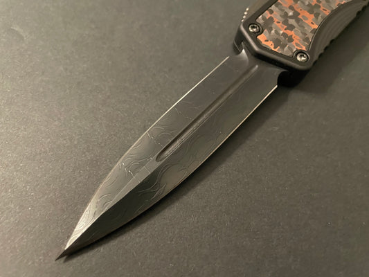 Colossus Black ANO Handle W/Fat Carbon Snakeskin HG Vegas Forge DLC Razor Wire Double Edge - Tristar Edge