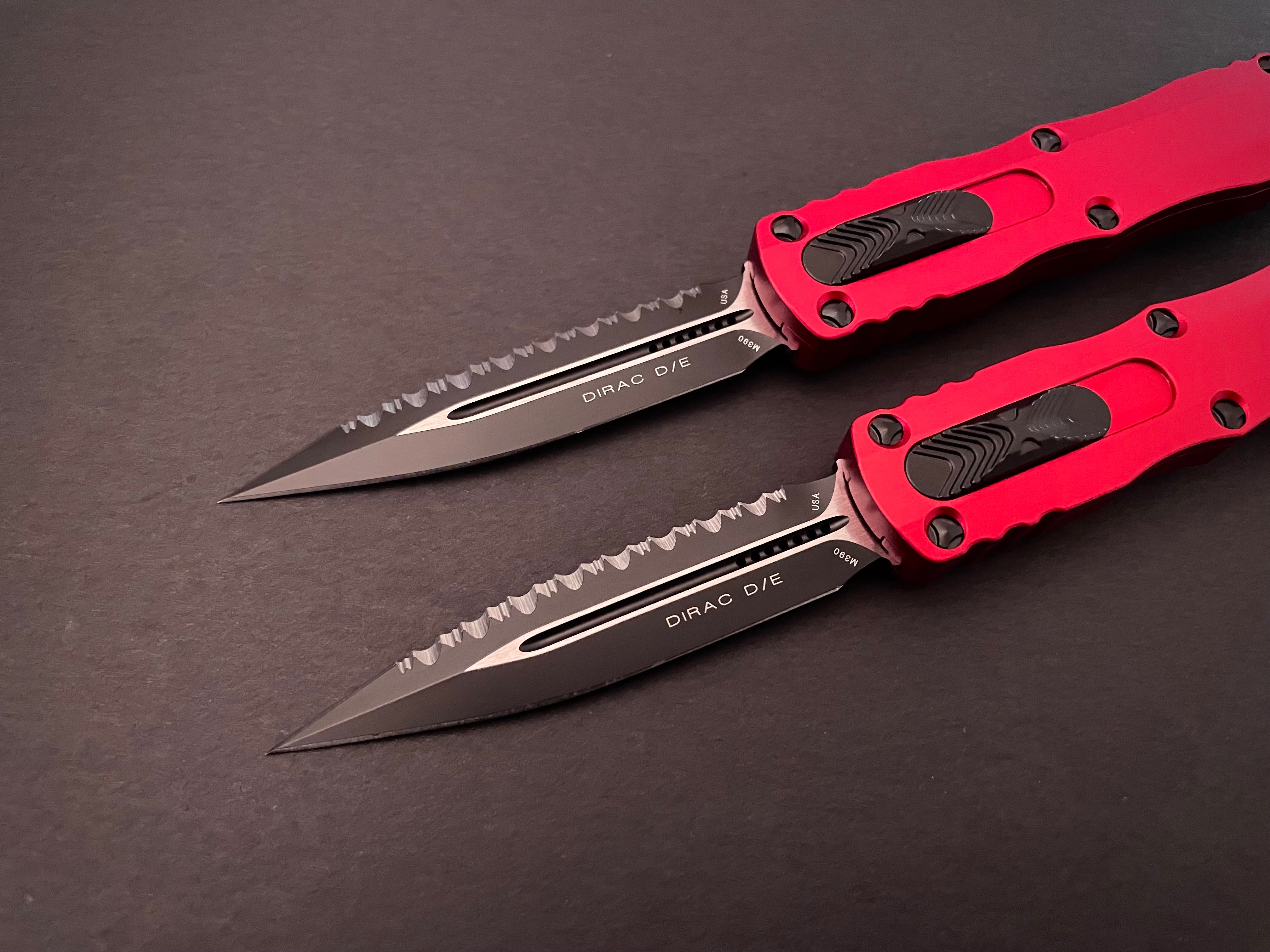 Dirac D/E Red Full Serrated 225-3 RD - Tristar Edge
