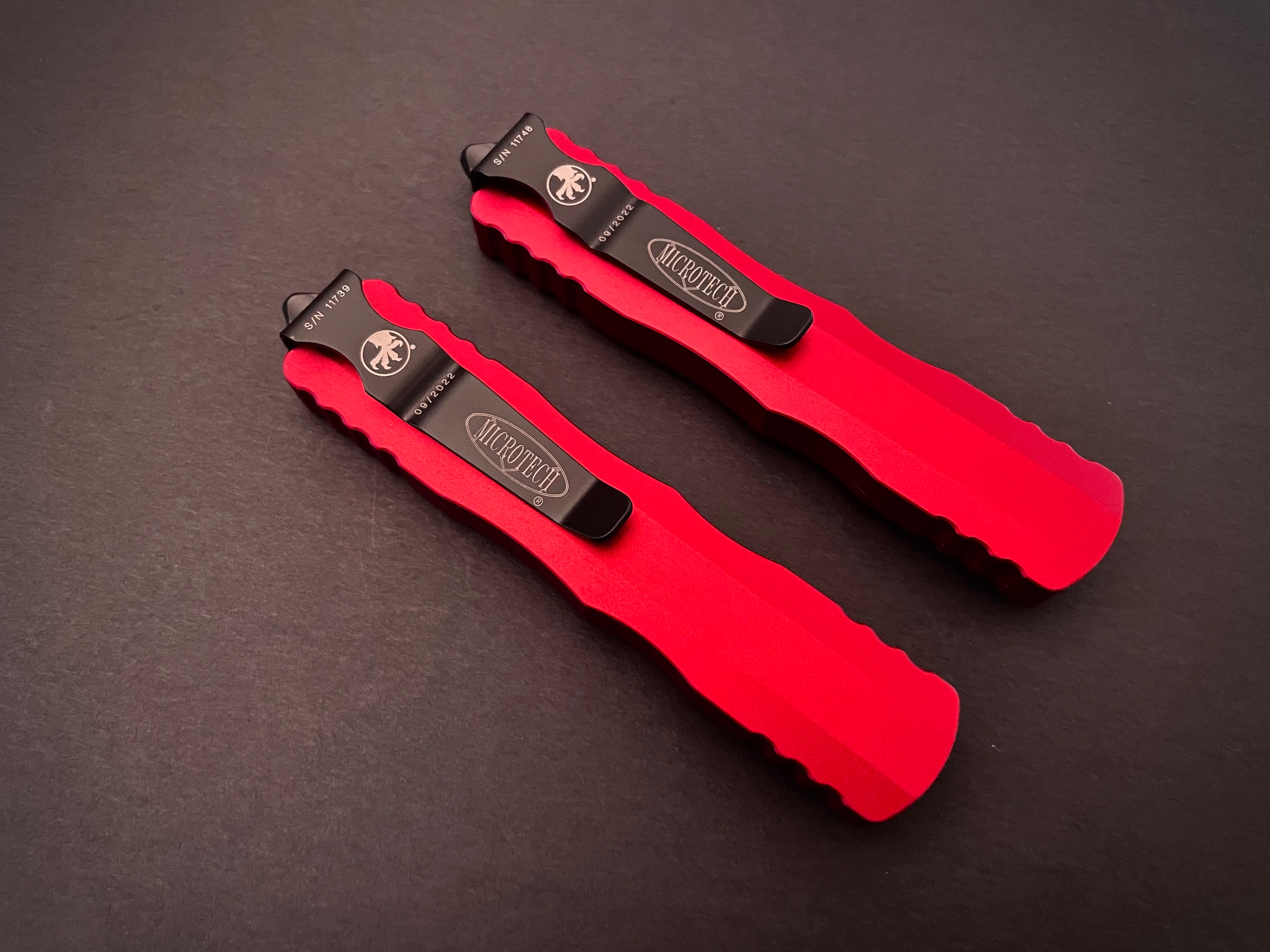 Dirac D/E Red Full Serrated 225-3 RD - Tristar Edge