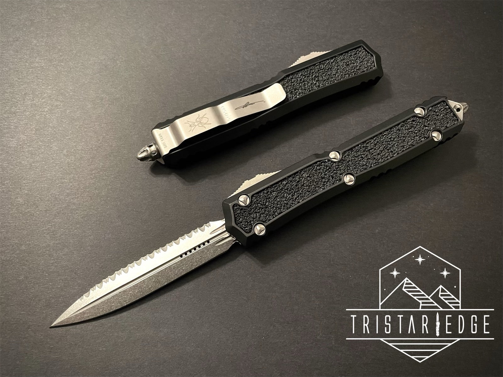 Makora D/E Stonewash Full Serrated Nickel Boron Internals 206-12 S - Tristar Edge