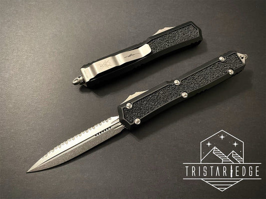 Makora D/E Stonewash Full Serrated Nickel Boron Internals 206-12 S - Tristar Edge