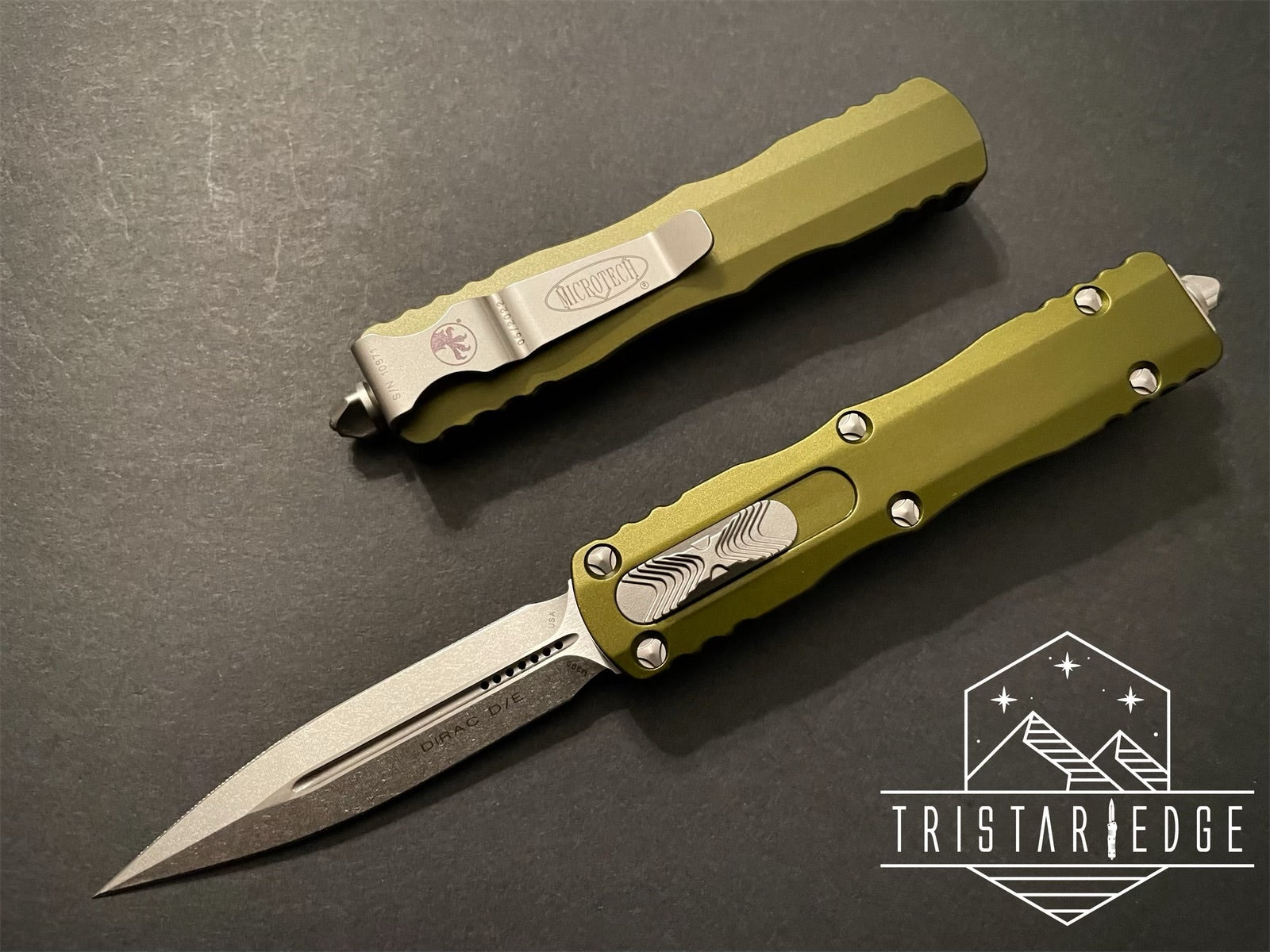 Dirac D/E OD Green Stonewash Standard 225-10 OD - Tristar Edge