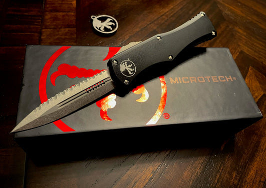 Microtach Hera D/E Stonewash Full Serrated 702-12 - Tristar Edge