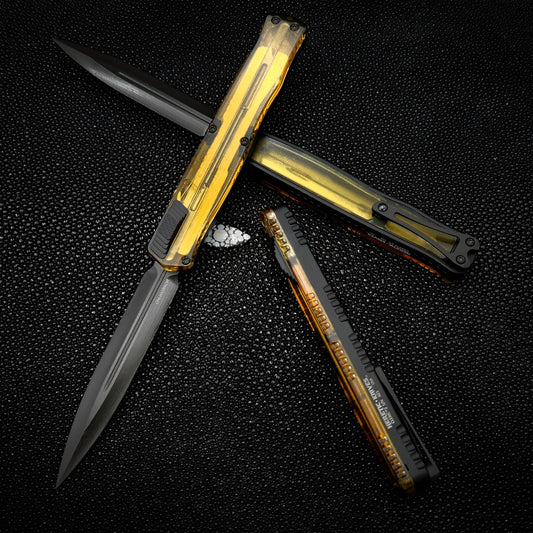 Heretic Knives Cleric II Ultem Top W/ DLC Magnacut H020-6A-ULTEM - Tristar Edge